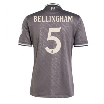 Moški Nogometni dresi Real Madrid Jude Bellingham #5 Tretji 2024-25 Kratek Rokav Moški Nogometni dresi Real Madrid Jude Bellingham #5 Tretji 2024-25 Kratek Rokav